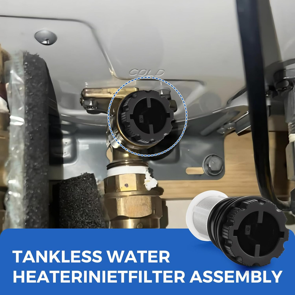H98-510-S Tankless Water Heater Filter Kit for Rinnai Tankless Water Heater (2 T
