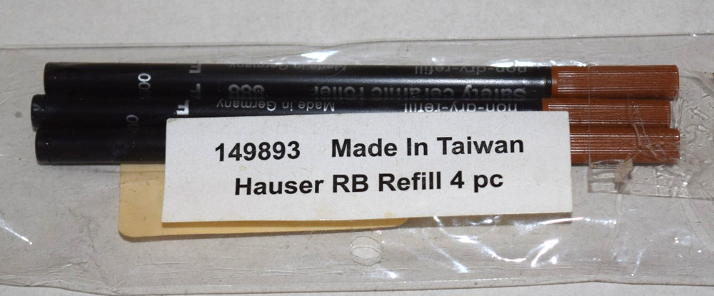 WOODRIVER Hauser 888 Roller Ball Refill 3pc