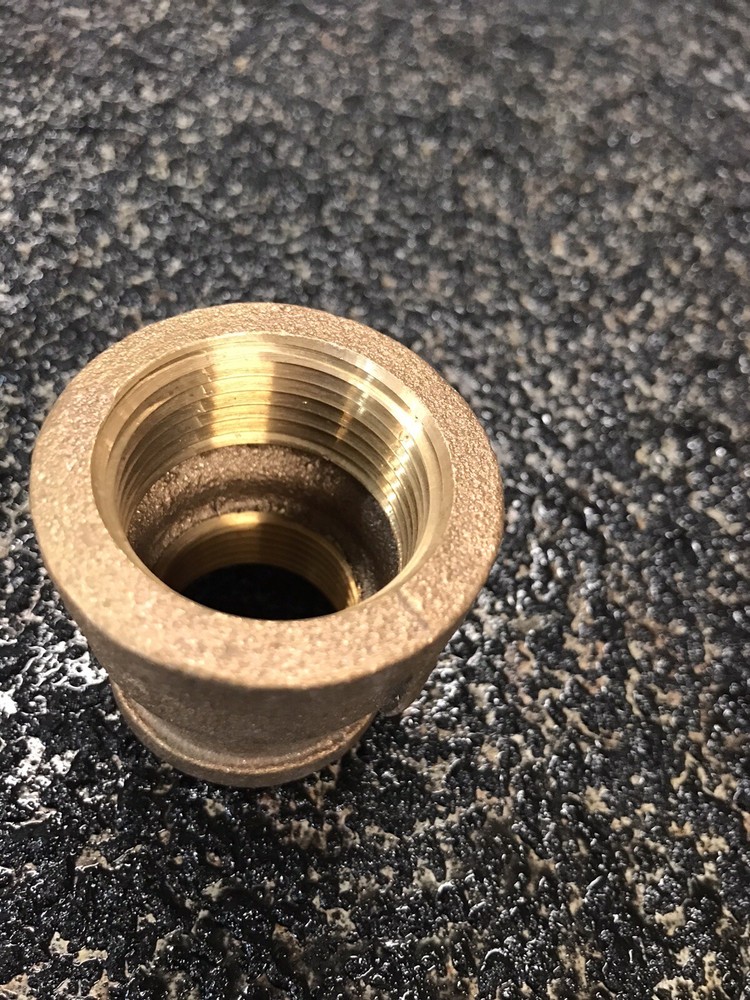 1”x3/4” Brass Reducer Coupling Danco Co No 94254B.