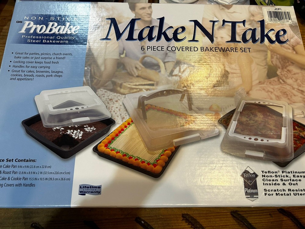 ProBake Teflon Platinum Non-Stick Six Piece Make and Take Bakeware Set