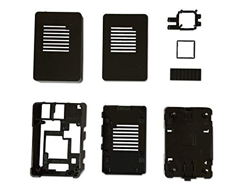 Case for Raspberry Pi 3 / Pi 2 / Tinker Board – Low Profile, Stackable, Black