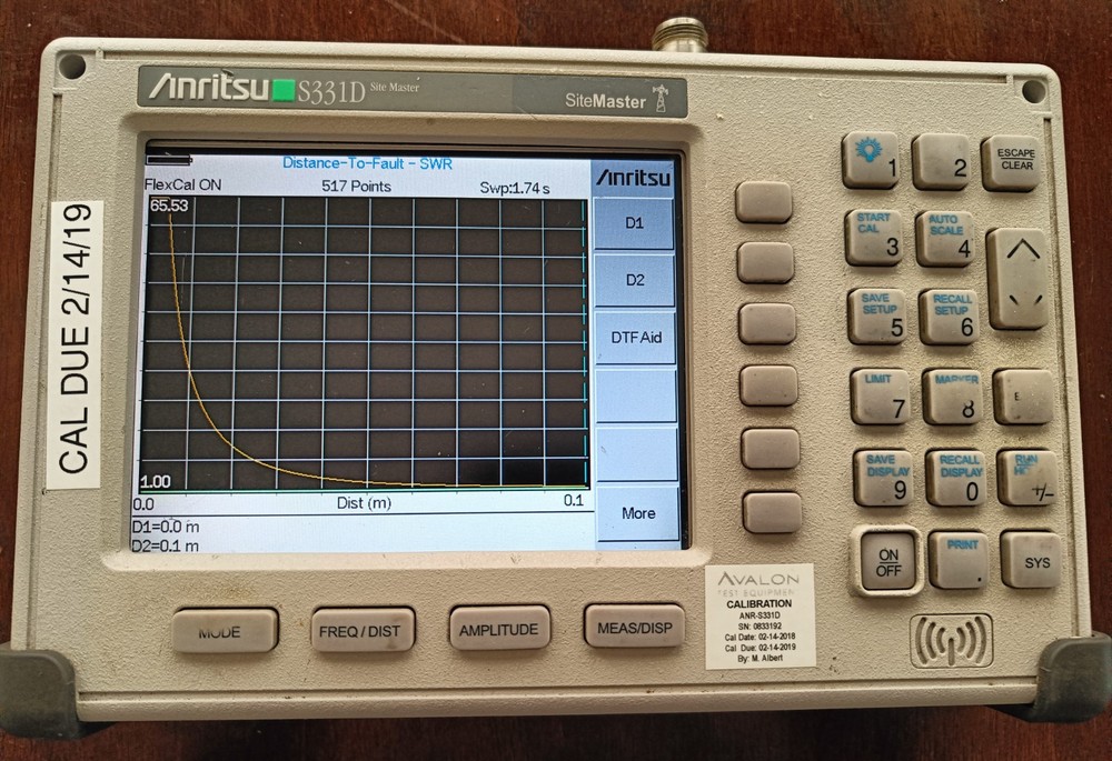 Anritsu SiteMaster S331D Cable & Antenna Analyzer