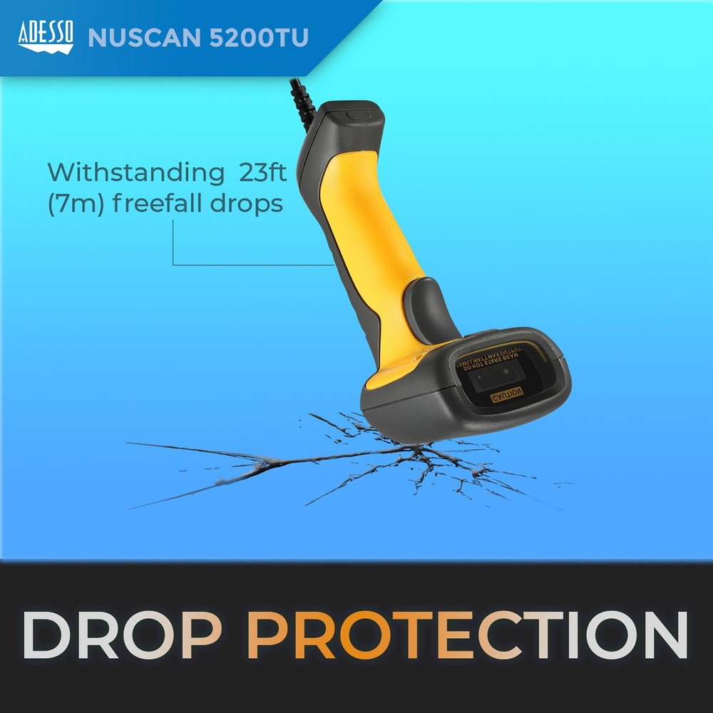 NuScan 5200T USB 2D Industrial Handheld Barcode Scanner