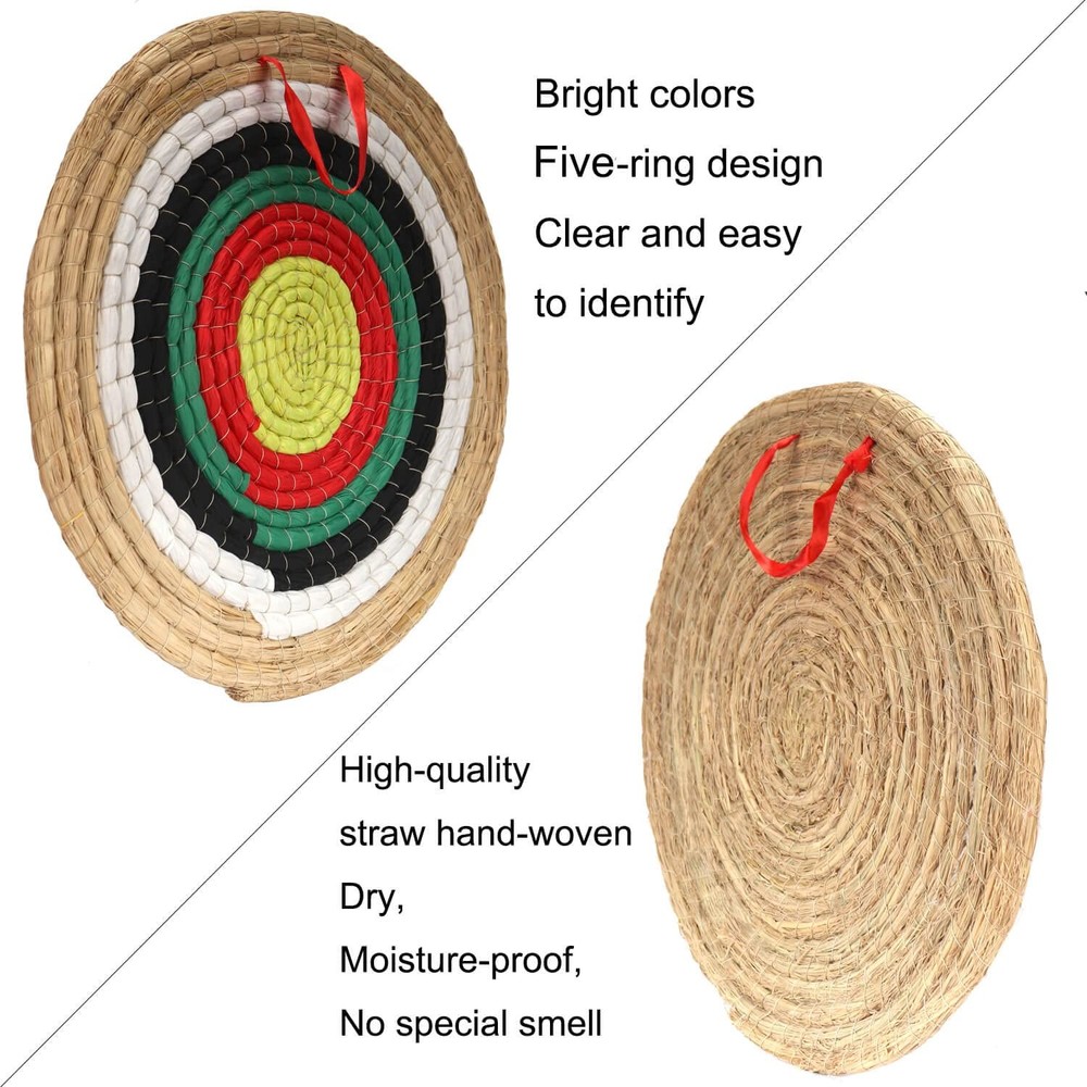 AUVIM 20" Hand-Made Straw Archery Target for Recurve Compound Bow Practice