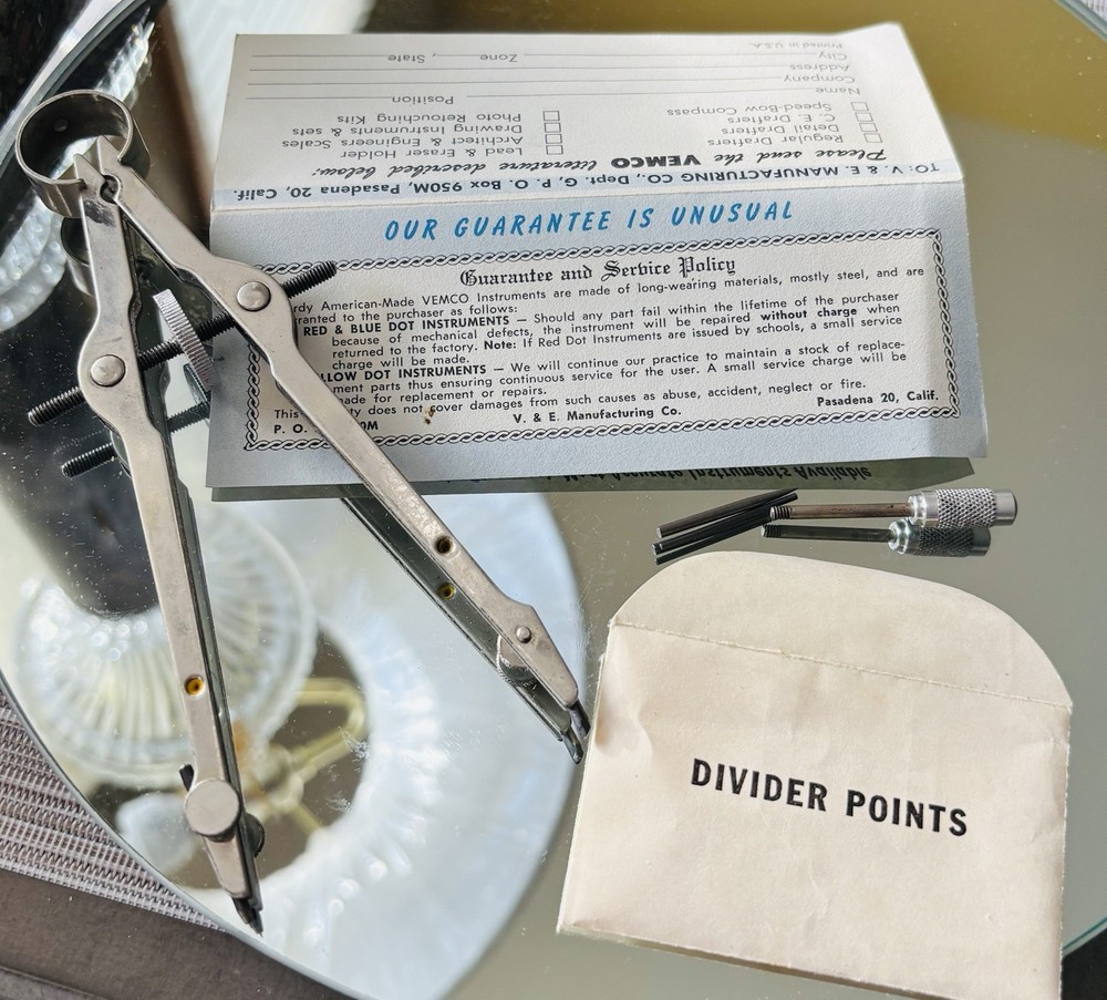 VNT Vemco Compass 40-CDrafting Tool In Original Box.