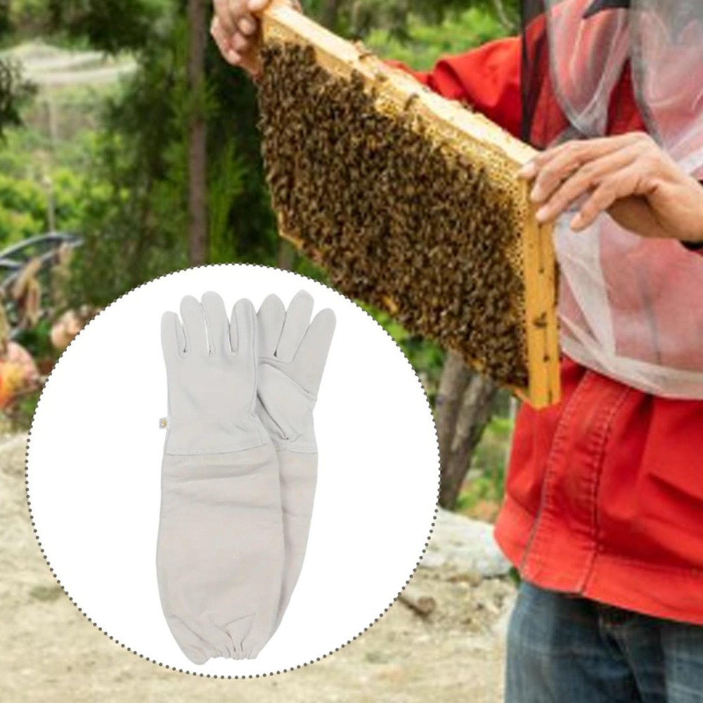 Beekeepings Gloves Protective Sleeves Beekeeper Gloves