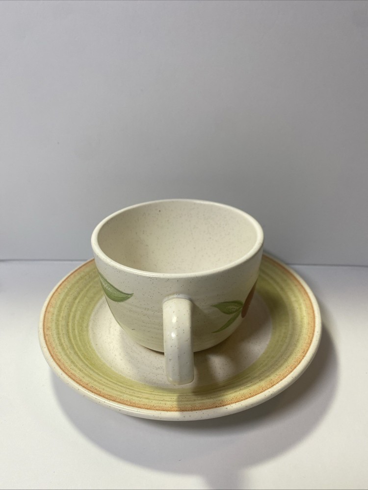 Franciscan earthenware fruit cherry cup & saucer set