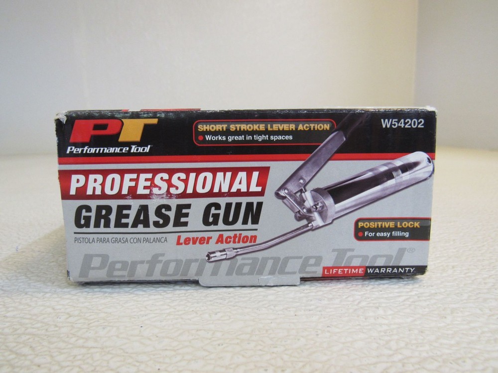 Performance Tool Professional Grease Gun Short Stroke for Easy Use W54202