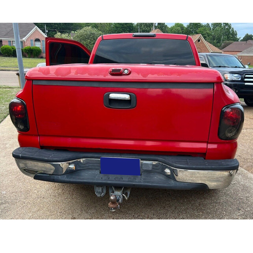 For Chevy Silverado Sierra Stepside 1999-2004 Tail Lights Lamps Black Smoked Set