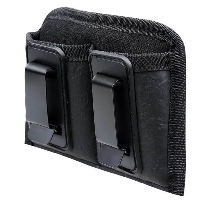 IWB Double Magazine Holster for Single Stack 9mm Mag fits Glock 43, M&P Shield +
