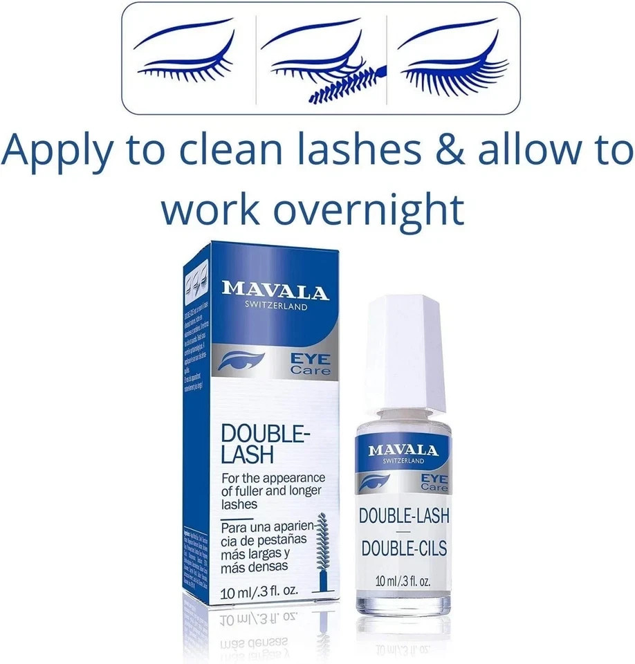 Mavala Double Lash Growth Serum 10ml | Longer, Thicker Eyelashes & Eyebrows
