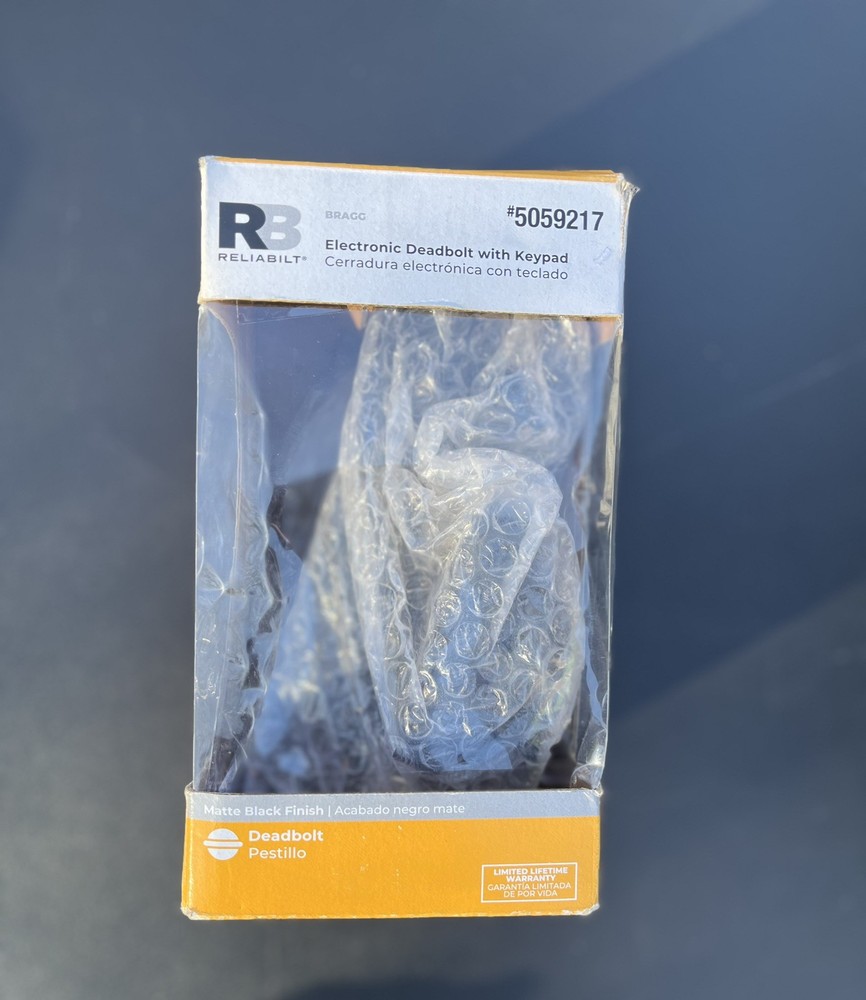 RELIABILT Bragg Electronic Deadbolt with Keypad open box