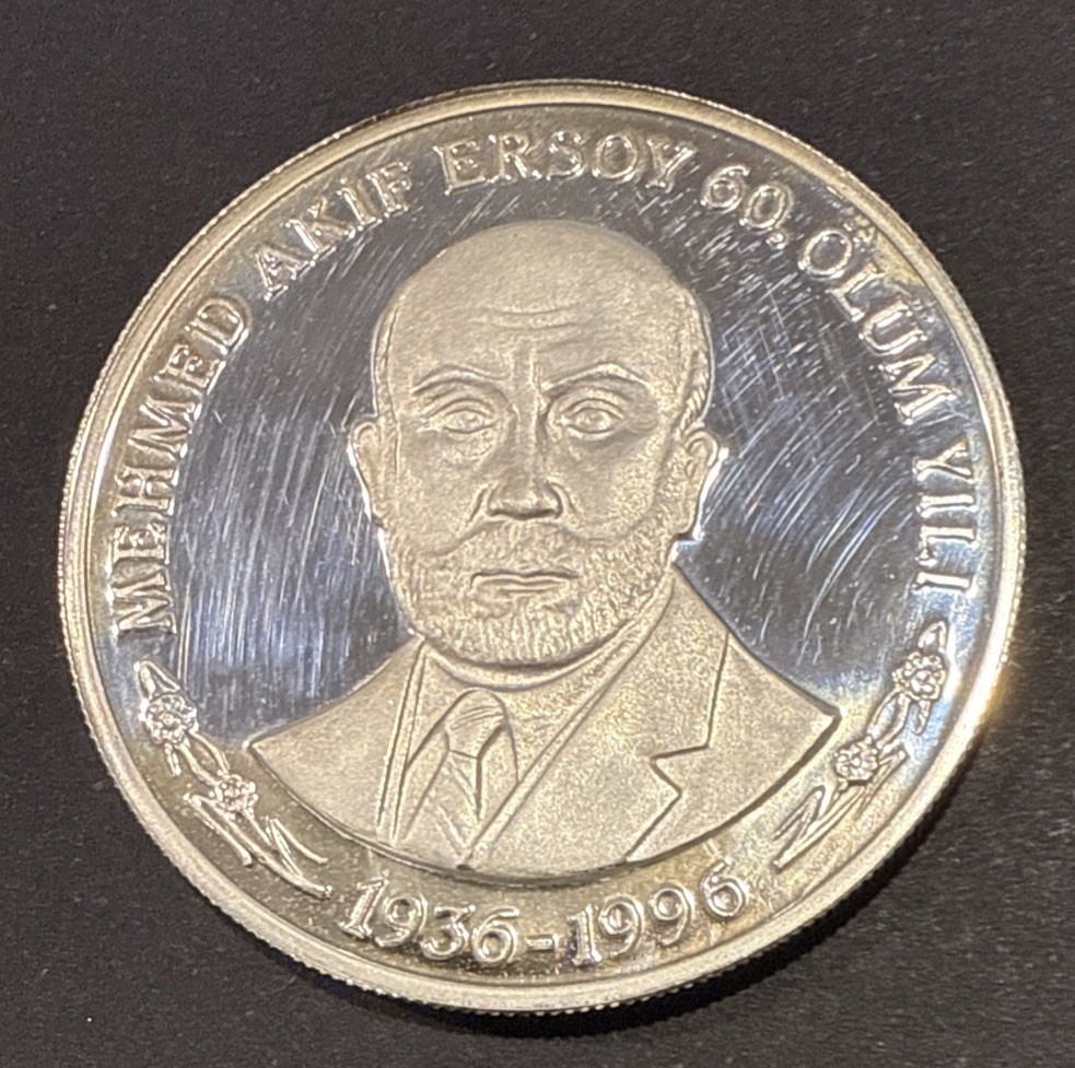 Turkey 1997 Proof 1000000 Lira Silver Coin KM1069