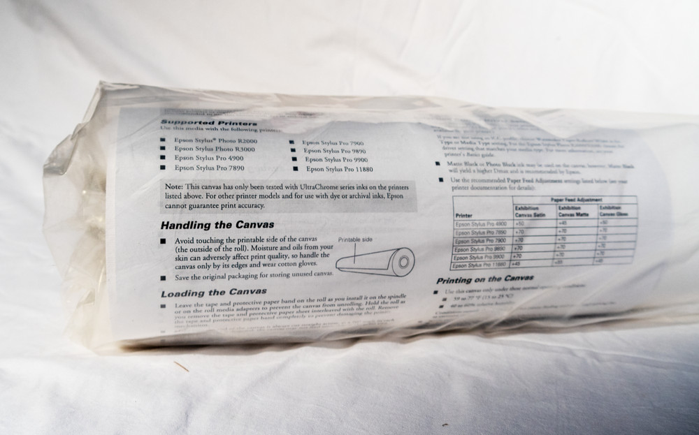 Epson Exhibition Canvas 13" x 20' Printer Paper