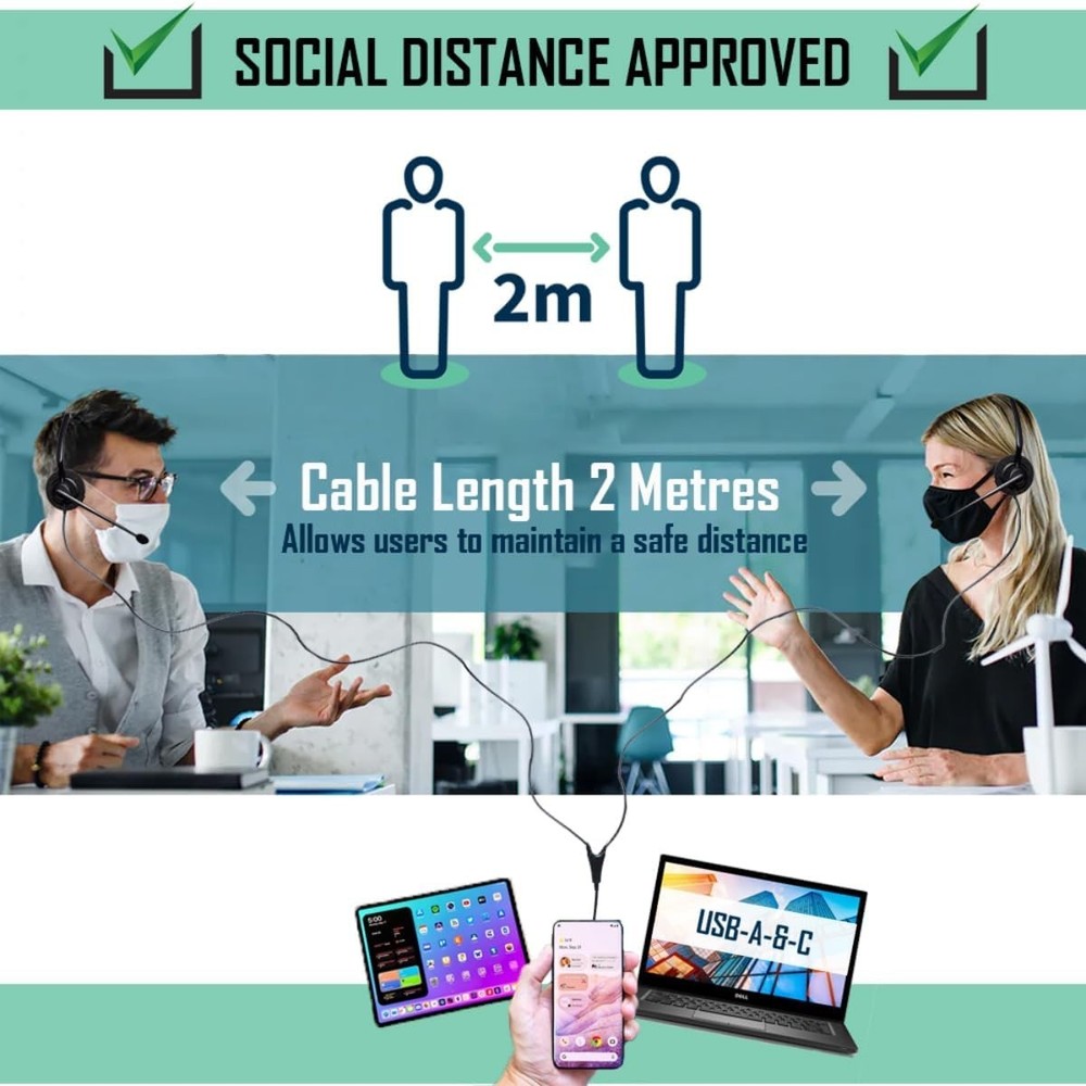 Project Telecom Monaural Noise-Cancelling USB-A / USB-C Training Kit (210426)