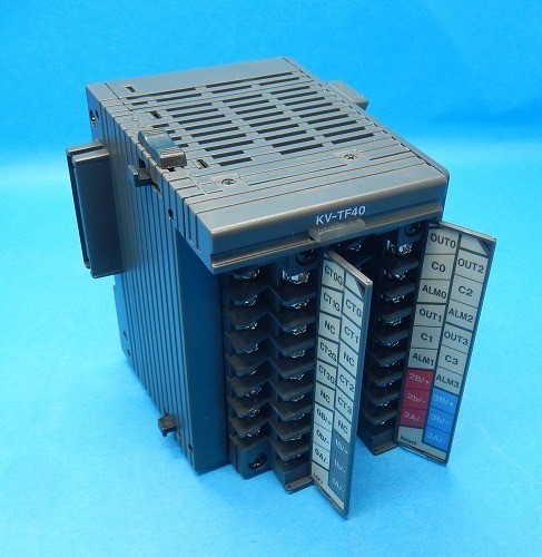 KEYENCE KV-TF40 PID Temperature Control Unit w/ End Plate USED #2