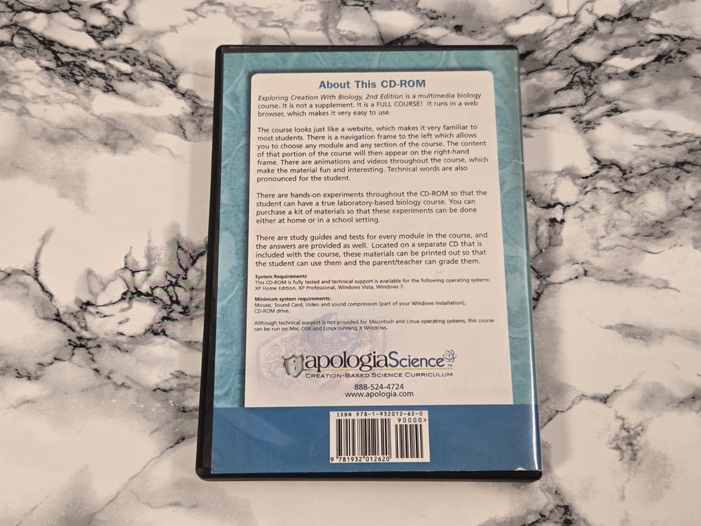 Exploring Creation With Biology 2nd Edition Version 9.0 (PC CD-ROM)