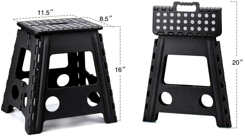 MOTCA 13"Folding Step Stool ,16"Folding Step Stool,Kitchen Stepping Stools