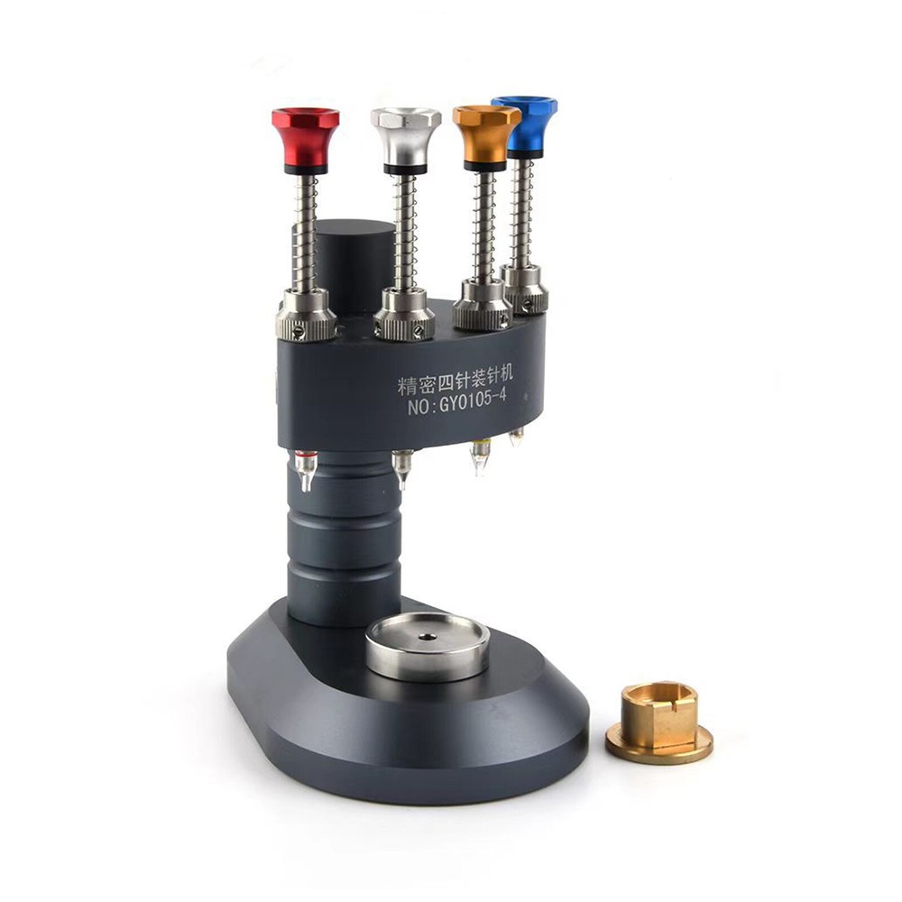 High-Precision 4 Pin Watch Hand Presser Press Kit Watchmaker Repair Setting Tool