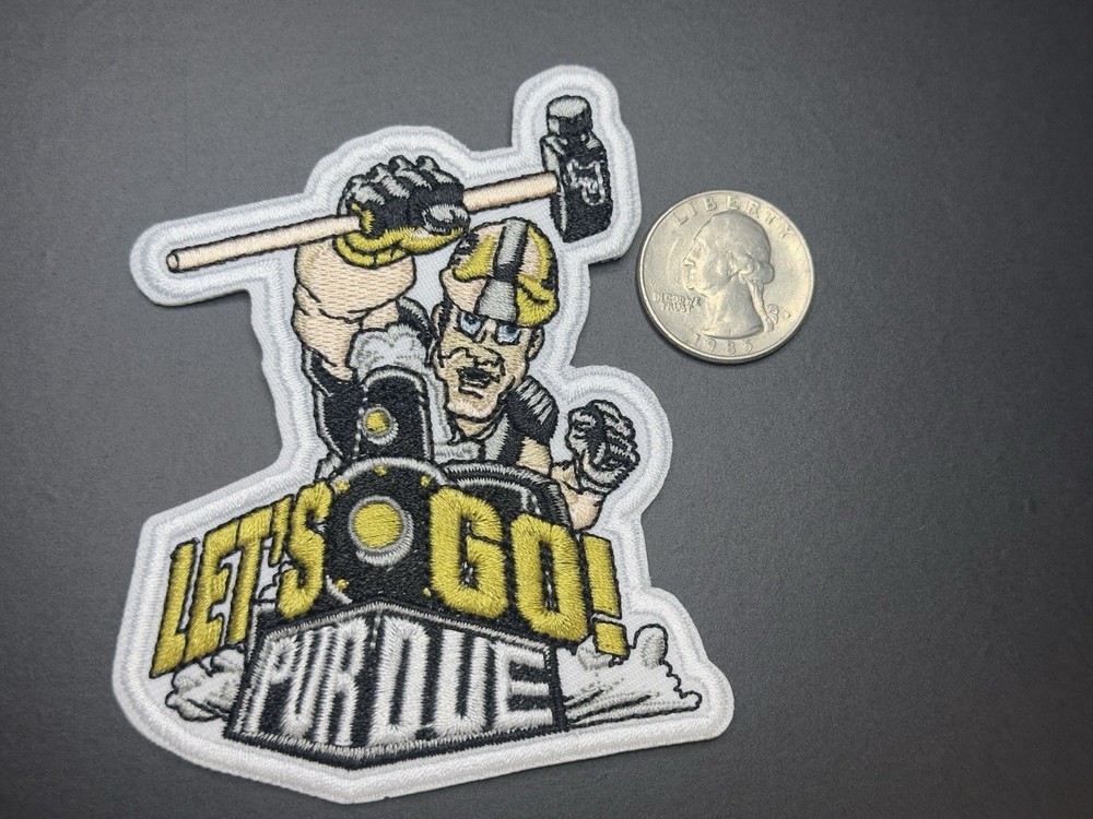 Purdue Boilmakers Embroidered Iron On Patch