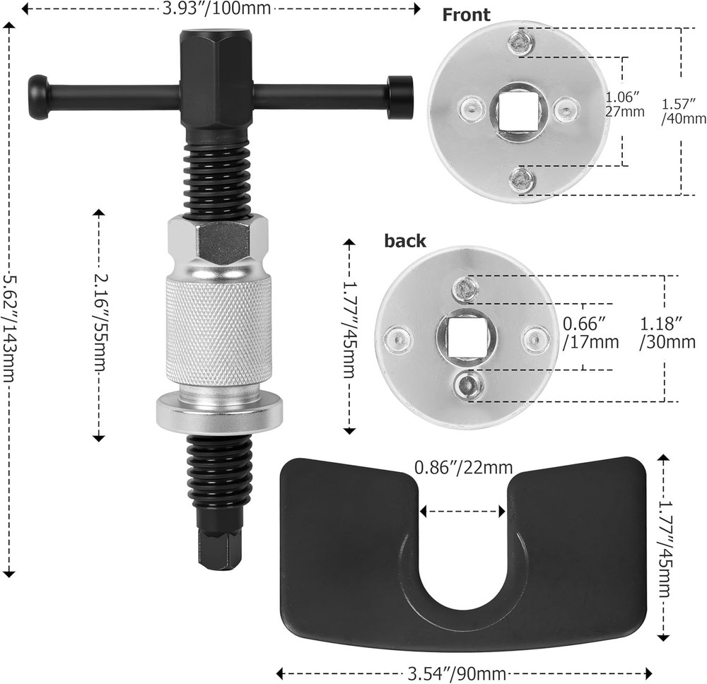 Brake Caliper Piston Tool FOR Pad Replacement Wind Back Rewind Kit
