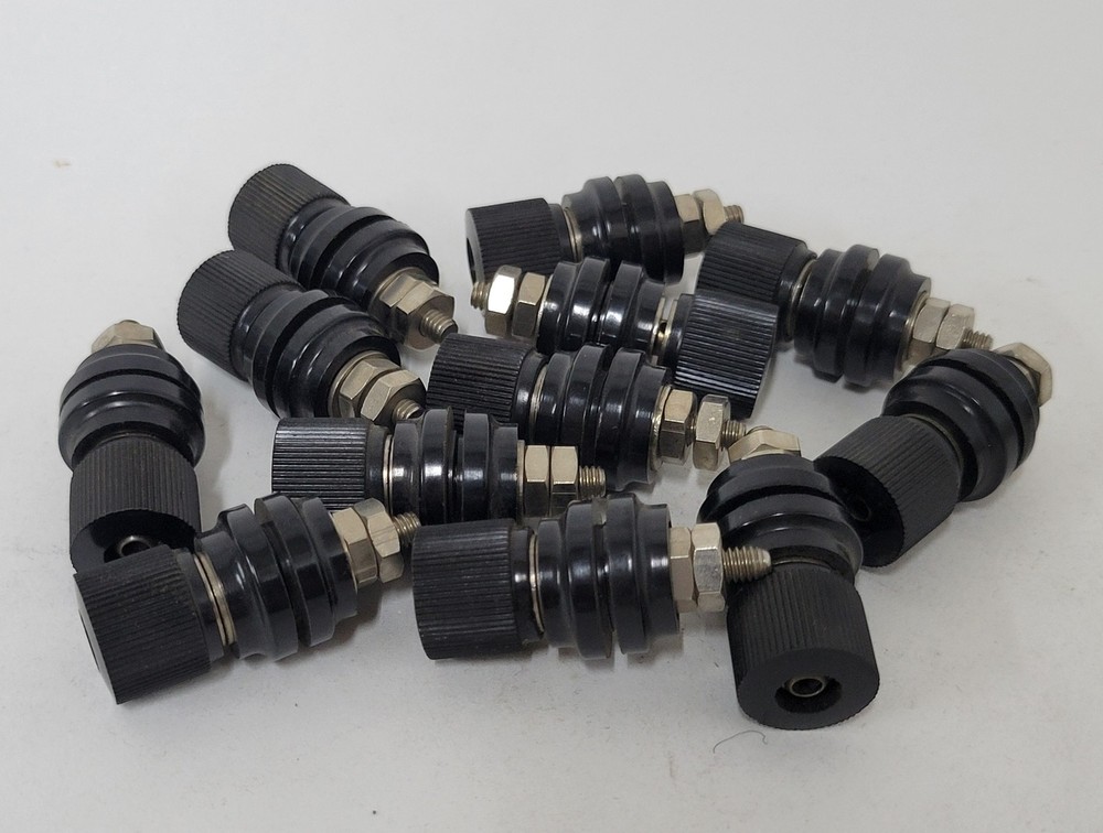 24X unusual phone tip plug jacks - 12 red & 12 black