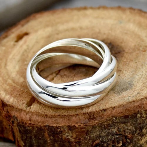 Solid 925 Sterling Silver Band & Statement Ring Handmade Ring All size R-4