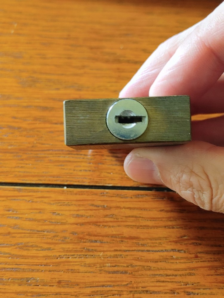 Vintage Trailer Coupler Lock Padlock With Key