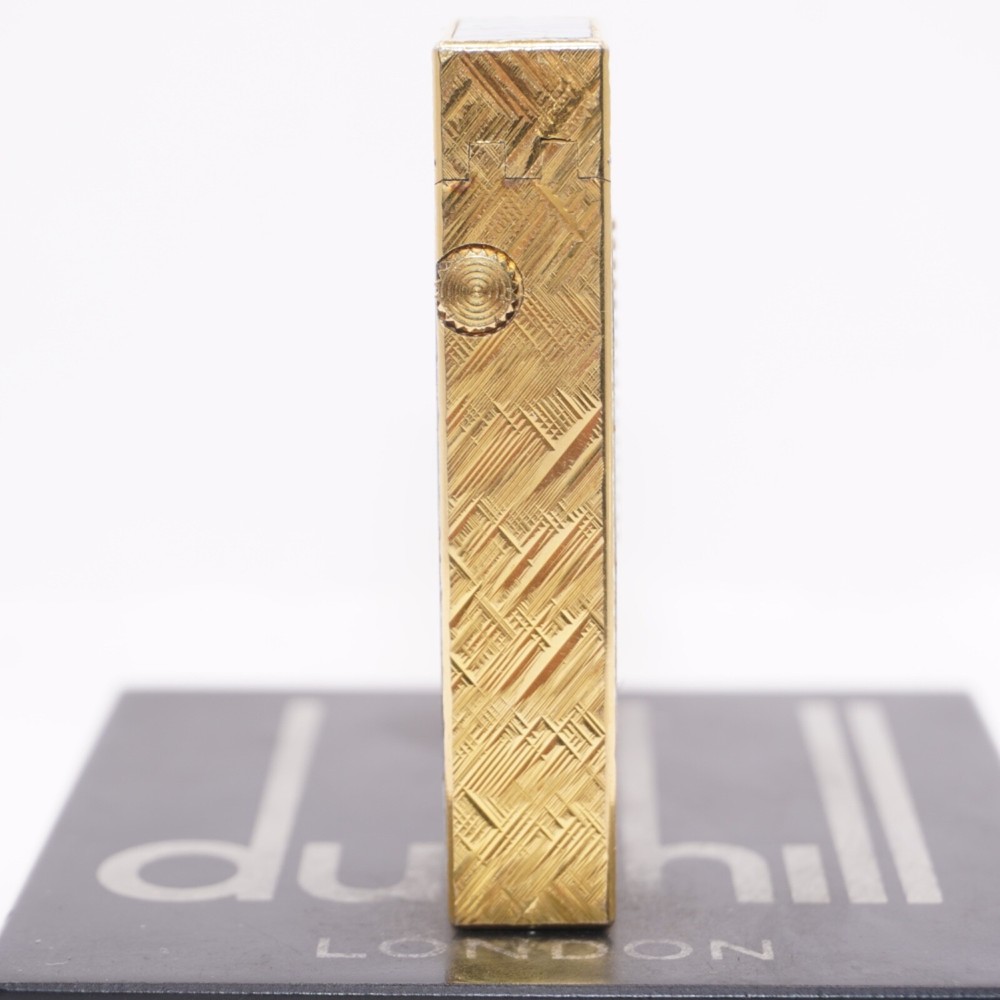 Dunhill Lighter Gold Florentine Opal Pattern_Ultrasonically cleaned_Working