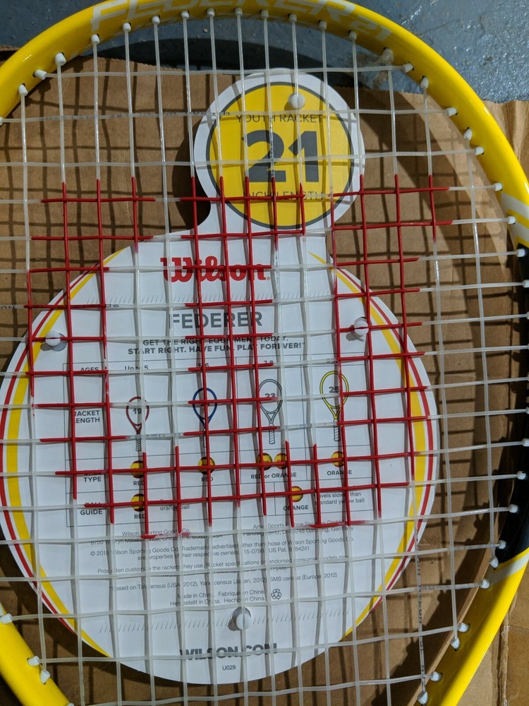 Wilson Federer Tennis Racket - Size 21 Yellow