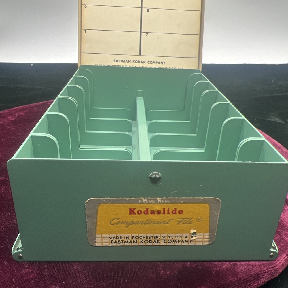 Vintage Kodak Kodaslide Compartment File Storage Case