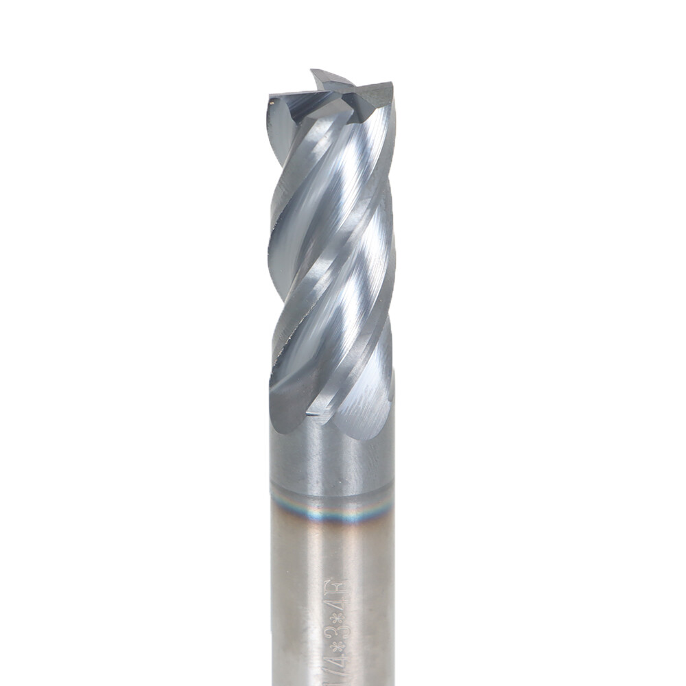 1/2" 4 FLUTE VARIABLE HELIX CARBIDE END MILL - .030 RADIUS