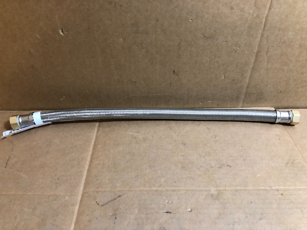 Water Heater Connector Hose, Braided Stainless Steel, 3/4 Fip X 24 in. **