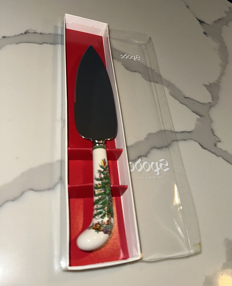 Spode Christmas Tree Stainless Steel Pastry Server Discontinued Piece
