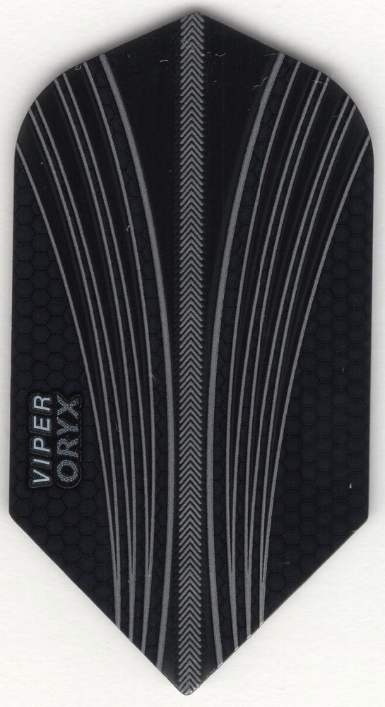 Black ORYX VIPER Slim Dart Flights: 3 per set