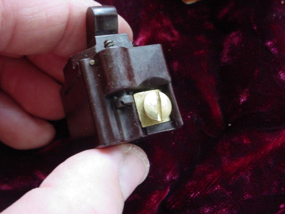 Vintage Snapit single pole bakelite switch for multi unit wall plates in box