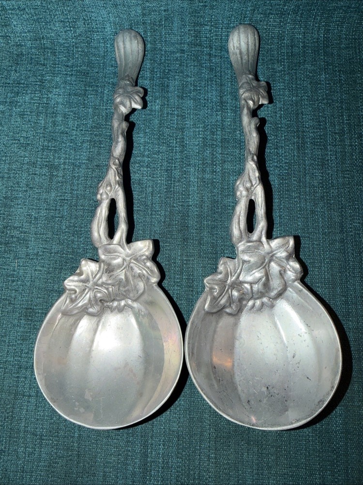 Spoon SET Aluminum Artisan Serving Utensils Elegant