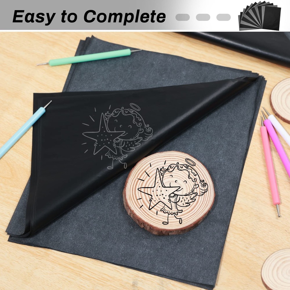 Carbon Transfer Copy Paper with Embossing Stylus Tool Embossing Dot Tools