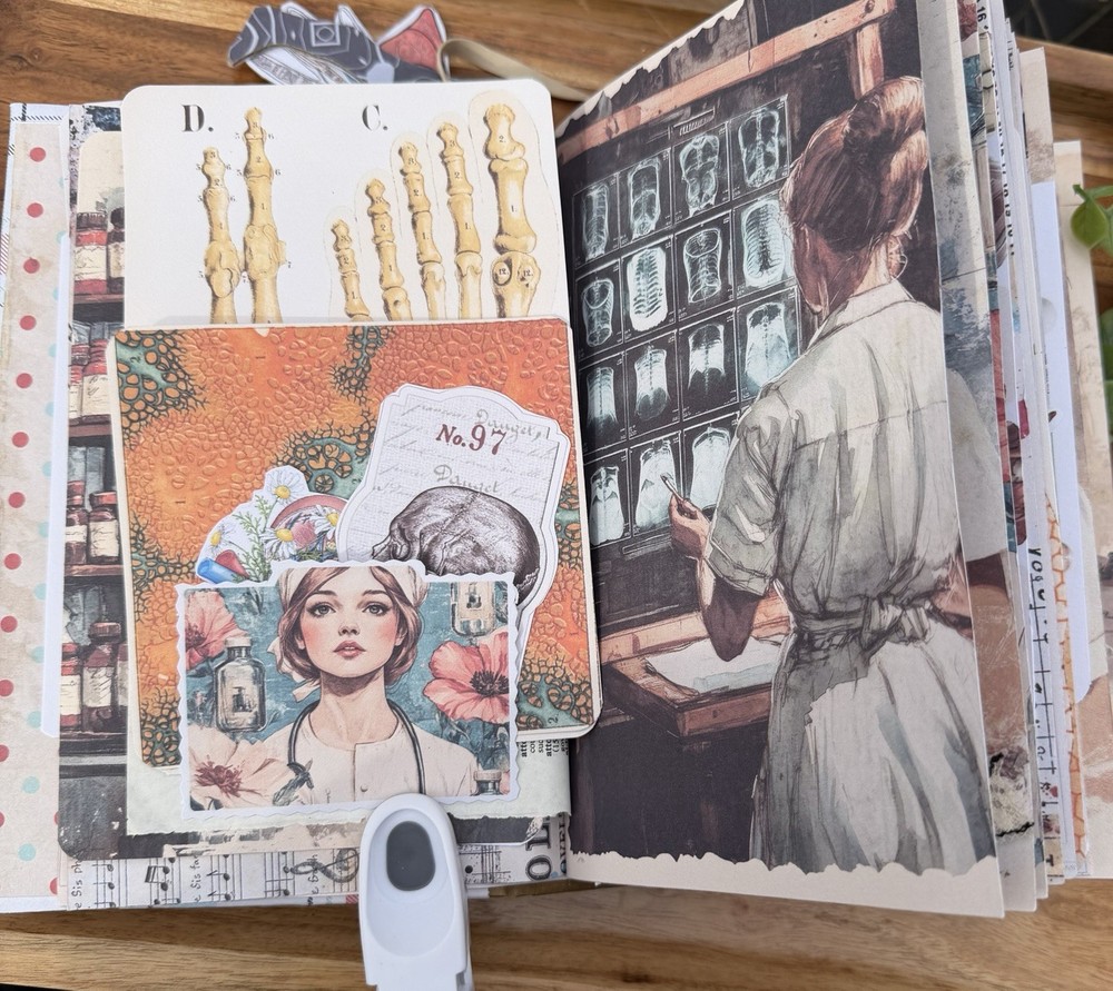 Handmade Nurse Junk Journal
