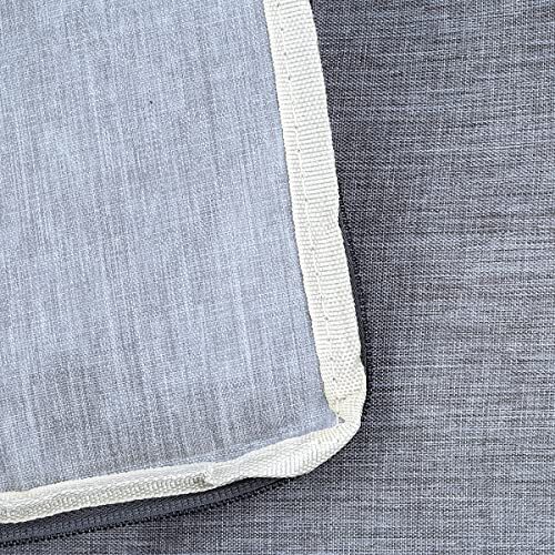 2 Pack Large Moisture-Proof Storage Gray Linen looking water-resistant bag