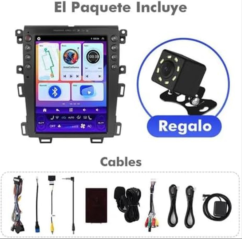 Stereo For Ford Edge 2011-2014 Android 13 Auto Carplay