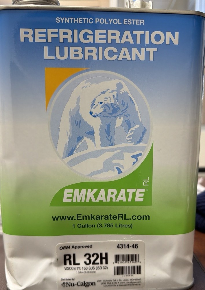 Nu-Calgon 4314-66 Refrigeration Lubricant, Poe, 1 Gal Dented On Bottom Sealed