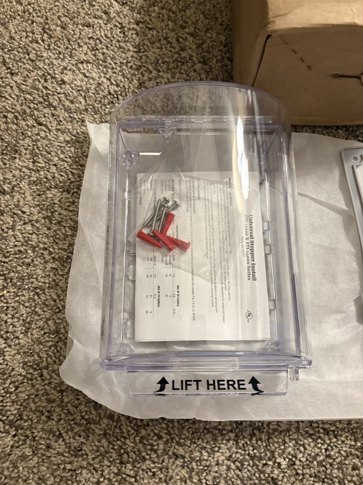 Safety Technologies Universal Stopper without Horn Housing Surface Mount Clear