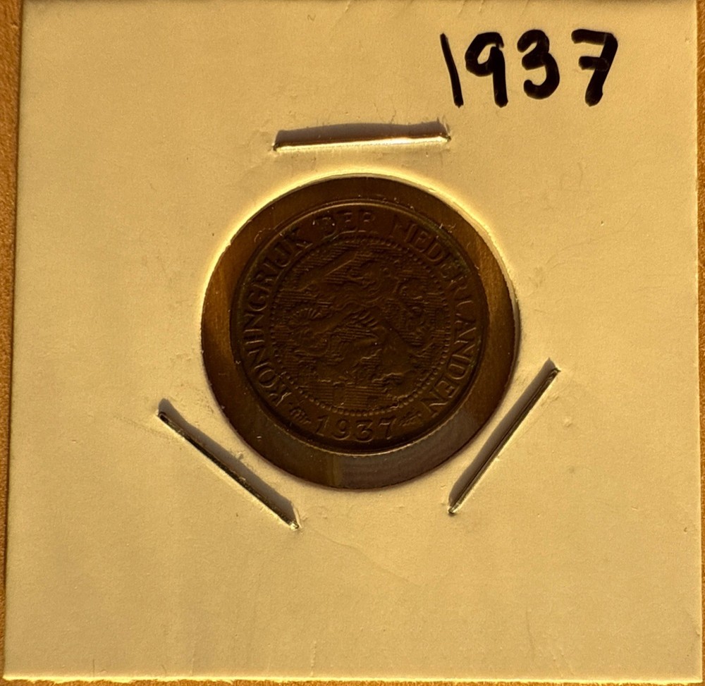 Netherlands - One Cent - 1937 🇳🇱