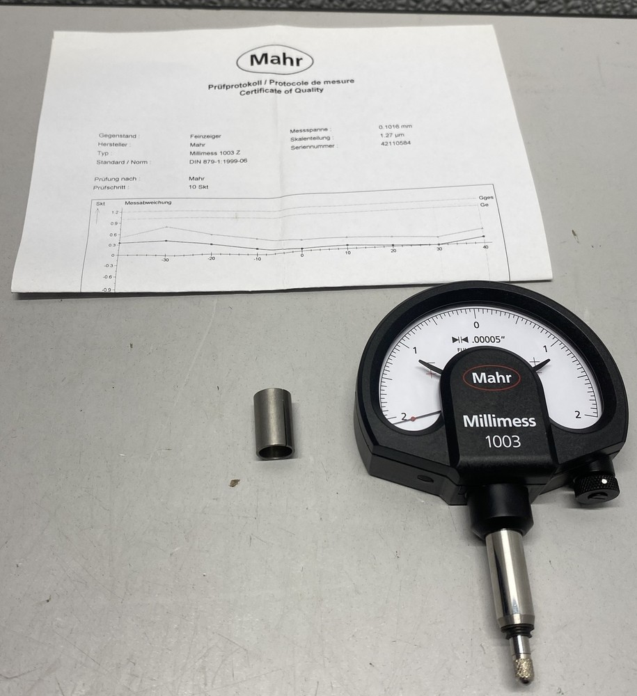 MAHR Millimess 1003Z Dial Comparator 4334900