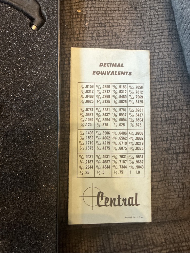 CENTRAL TOOL 4-5" micrometer in box .0001, #6091