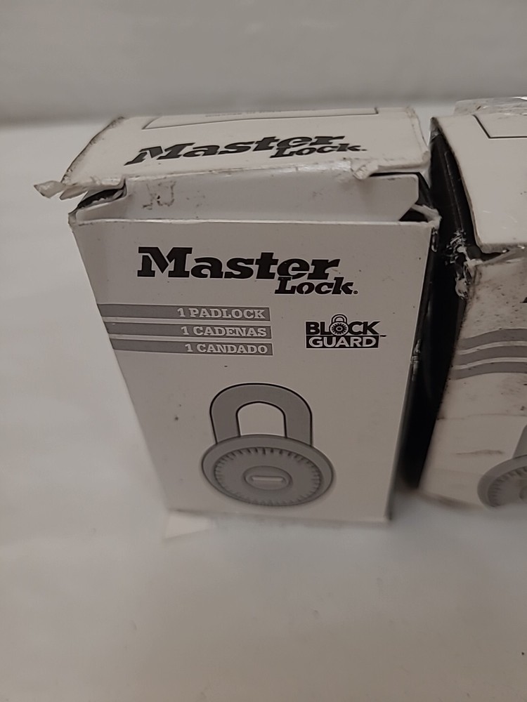 (2) New Master Lock 1224 Locker Padlock Combination Dial V10