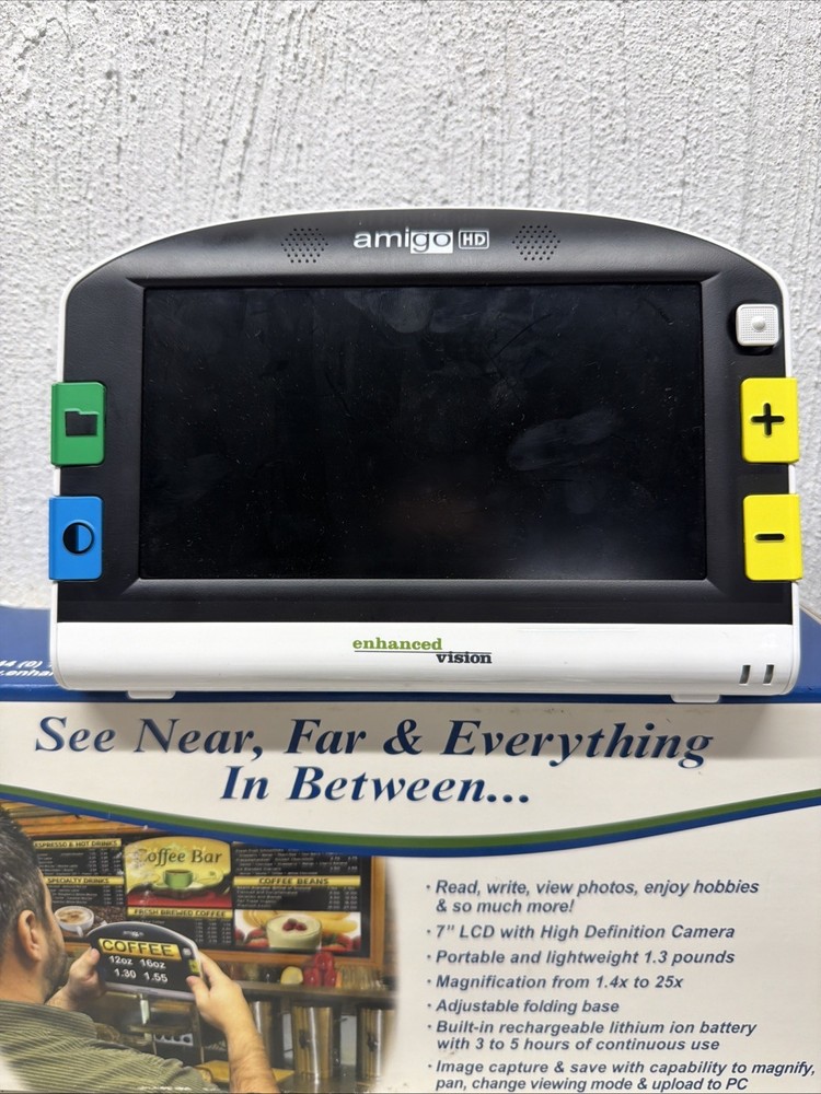 Amigo HD Enhanced Vision Magnifier Color 7" Handheld Reader (Not Working, Read)