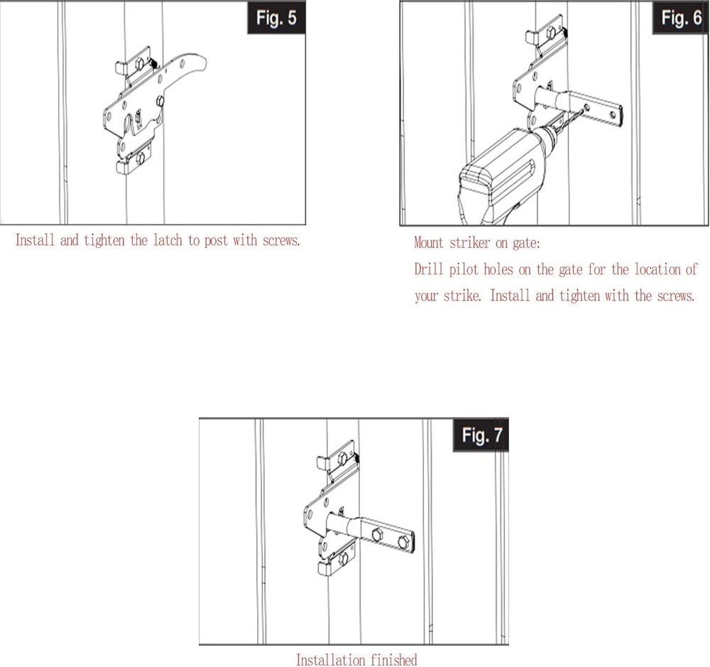 Self-Locking Gate Latch - Automatic Gravity Lever for Pool Security