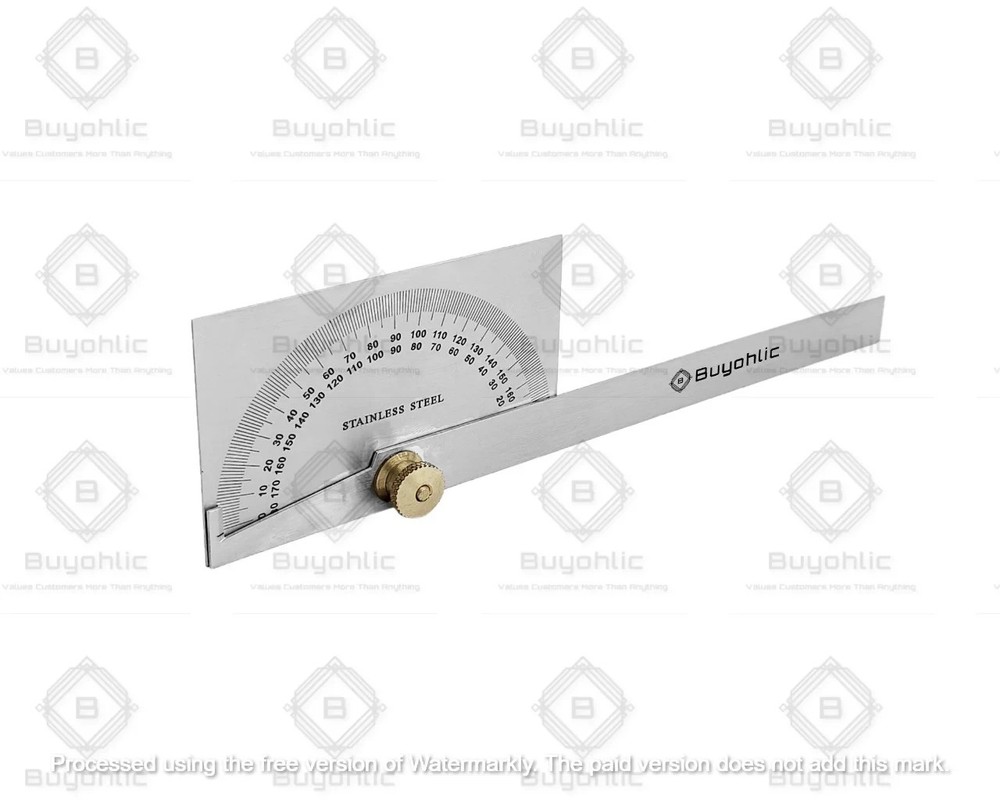 Stainless Steel Protractor 0-180 degrees Machine Tools